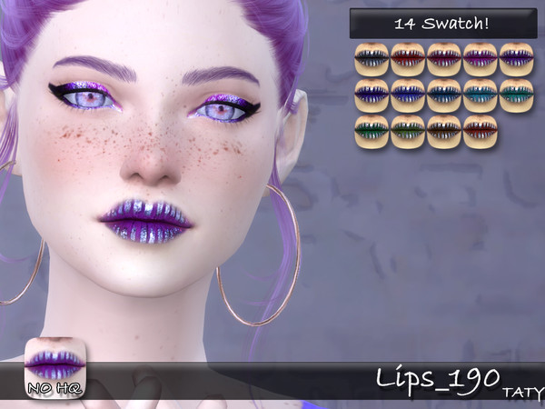 Sims 4 — [Ts4]Taty_Lips_190 by tatygagg — - Female, Male - Human, Alien - Teen to Elder - Hq Compatible