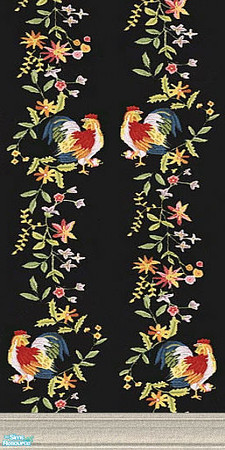 Sims 2 — All Free - Individual Item by Lorah — Black, blue, yellow, pink, roosters, flowers, butterflies and all free.