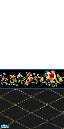 Sims 2 — All Free - Individual Item by Lorah — Black, blue, yellow, pink, roosters, flowers, butterflies and all free.