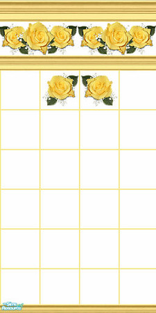 Sims 2 — Yellow roses 1 by devilishdawn —  Has a matching floor