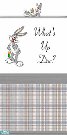 Sims 2 — Bugs bunny paper by devilishdawn —  