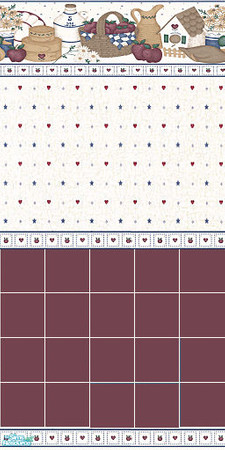 Sims 2 — Kitchen baskets 3 by devilishdawn — Has a matching floor