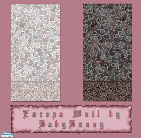 Sims 2 — Europa Wall Set by Babybunny — 