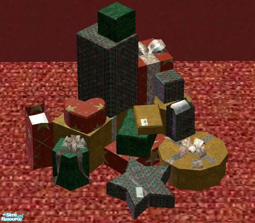 Sims 2 — Pile of Presents-Mixed Wrappings by RhondaBlonda — 