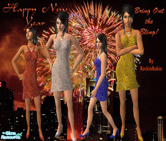 Sims 2 — *Bring Out The Bling* by RockinRobin — All that glitters isn't necessarily gold. It could be blue, red, or