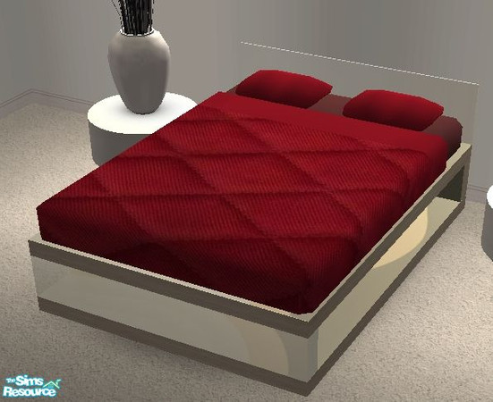 Sims 2 — Red Quilt Bedding by nikisatez05 — 