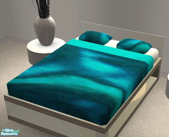 Sims 2 — Blue Silk Bedding by nikisatez05 — 