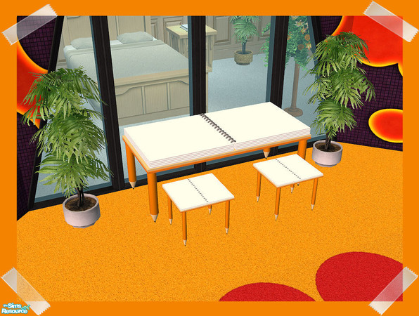 Sims 2 — Rainbow Chairs - Orange by Creative Sim — You know what it's like...when you need to have a comfortable chair to