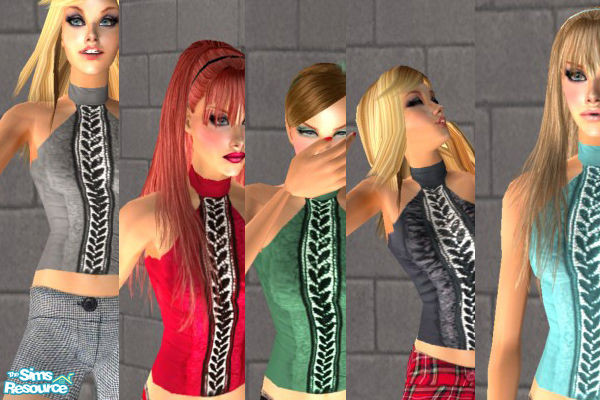 Sims 2 — Knit Tops by TSR Archive — Enjoy , They Match with my plaid shorts set 