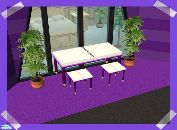 Sims 2 — Rainbow Chairs - Purple by Creative Sim — You know what it's like...when you need to have a comfortable chair to