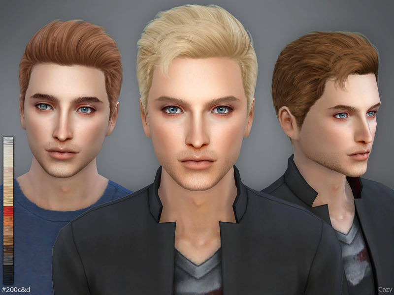 Cazy's 200C&D Male Hairstyles Sims 4