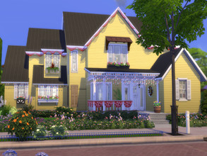 Sims 4 — Daffodil by NewBee123 — Daffodil Lot Size: 40x30 Bedrooms: 4 Bathrooms: 5 Price: $373,581 Built in Newcrest on