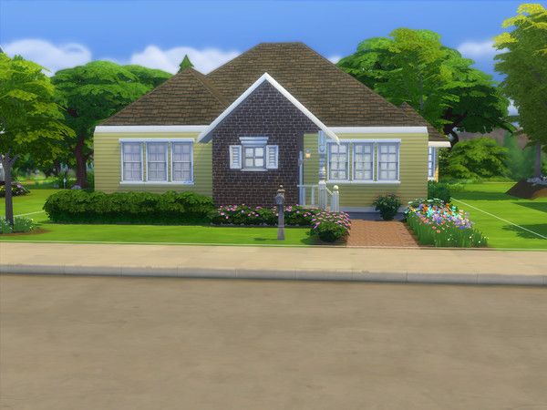 Sims 4 — Landsdale by davidh — Charming little ranch home with curb appeal offers easy maneuverability with it's open