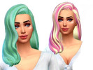 Sims 4 — Colorful Streaks BaseGame Recolor! by lunaria_simmer — EA recolor 8 swatches Base game compatible!