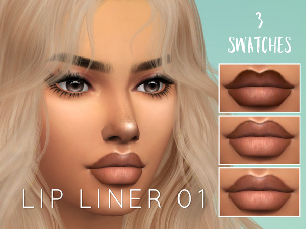 The Sims Resource - Lip Liner 01