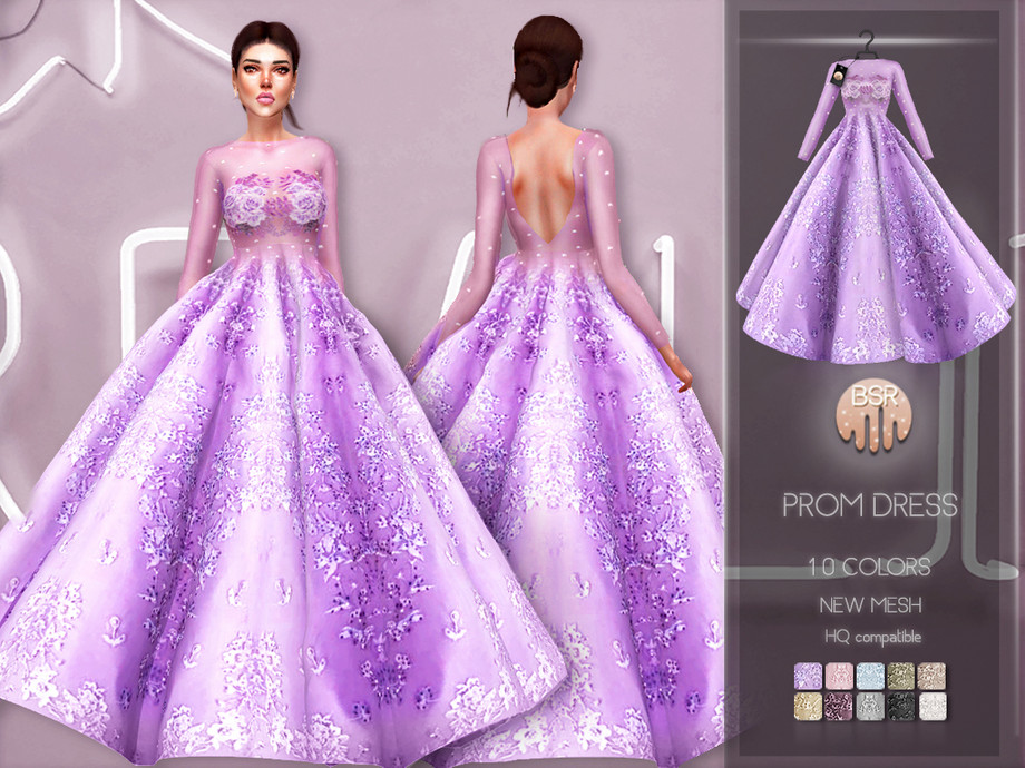 The Sims Resource - Prom Dress BD215