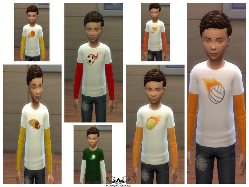 The Sims Resource - KeyCamz Boys Shirt 1