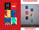 Sims 4 — Marvel Poster Collection by RenardSims — A Marvel poster set for your geeky sims! I find these poster look