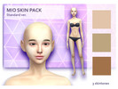 Sims 4 — MIO Skin Pack - Standard by Saesoli — New skinpack for sims 4 3 different colors swatches