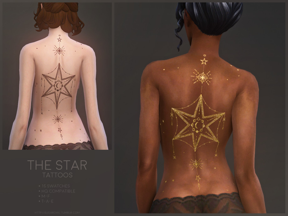 The Sims Resource - The Star tattoos