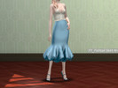 Sims 4 — FY_Fishtail Skirt N1 20200405 by FY_Sims — A high waist fishtail skirt -18 swatches -HQ compatible -new mesh by