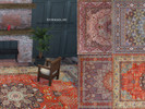 Sims 4 — XL Antique Tabriz Rug Set by Bohemian_sky — Four beautiful extra large Iranian Tabriz rugs with a short and