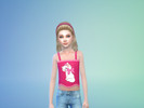 Sims 4 — Disney blouse for female child - Island Living needed by Nutesims — I love disney so i made a recolor of a