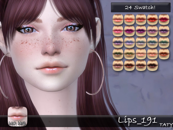 Sims 4 — [Ts4]Taty_Lips_191 by tatygagg — - Female, Male - Human, Alien - Teen to Elder - Hq Compatible