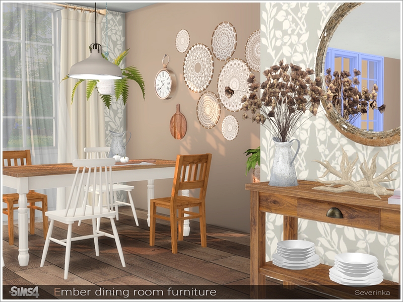 Ember Dining Room Furniture, How To Change Material On Dining Room Chair Sims 4