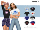Sims 4 — Youniverse spacial T-shirt short sleeves - Mesh needed by spacial_grace — - Graphic YOUNIVERSE T-shirts from You