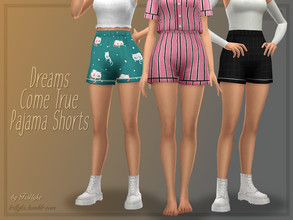 Sims 4 — Trillyke - Dreams Come True Pajama Shorts by Trillyke — Cute shorts in many swatches. They work just as well as