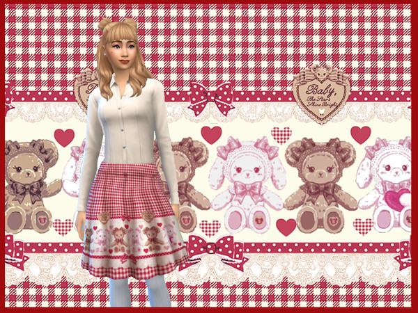 Sims 4 — Baby The Stars Shine Bright Kumya Skirt for sims by sunnypinksky2 — A cute skirt for sims based on btssb's
