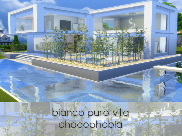Sims 4 — bianco puro villa by Chocophobia — I hope you enjoy this modern villa :) It has fully furnished and decorated