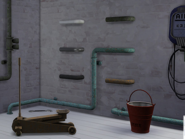 Sims 4 — Bend into Wall (right) by Cyclonesue — A 1 x 1 section of pipe from my pipe sets. Comes in 6 nice and