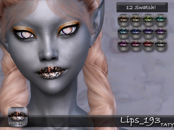 Sims 4 — [Ts4]Taty_Lips_193 by tatygagg — - Female, Male - Human, Alien - Teen to Elder - Hq Compatible