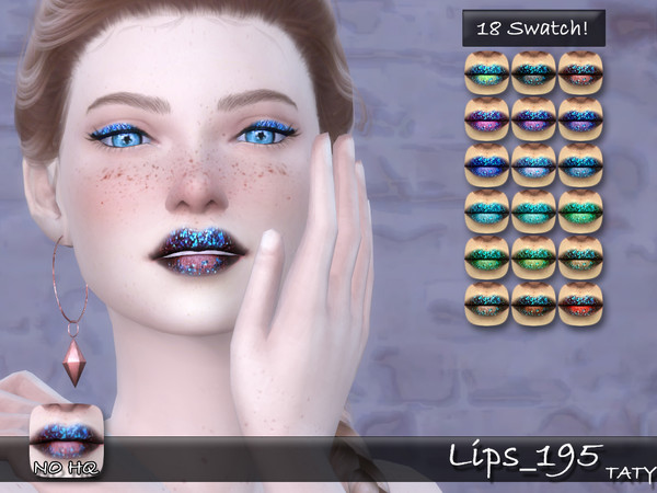 Sims 4 — [Ts4]Taty_Lips_195 by tatygagg — - Female, Male - Human, Alien - Teen to Elder - Hq Compatible