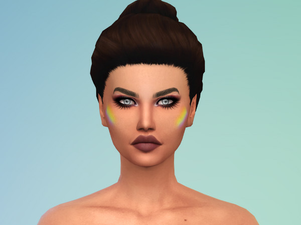 Sims 4 — Rainbow Highlighter by ZWHsims — a rainbow highlighter