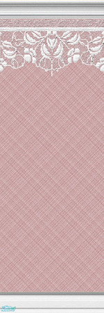Sims 2 — Lace Walls - Plaid - Wine - 7 by maylynn55 — This wallpaper is wine/red with a plaid background and a lace