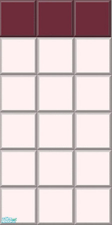 Sims 2 — The Bathroom - Lightest Pink Tile Wall by TSR Archive — (Part of the Her First Place, collection) This wall is