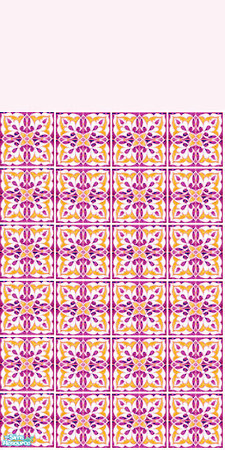 Sims 2 — Barcelona Tile Set - Pink Wall by s00z — 