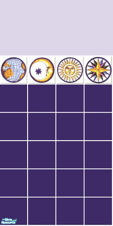 Sims 2 — Celestial Tile Set - Blue Wall by s00z — 