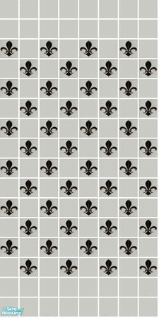 Sims 2 — Louis Tile Set - Grey Wall by s00z — 