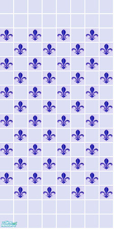 Sims 2 — Louis Tile Set - Blue Wall by s00z — 