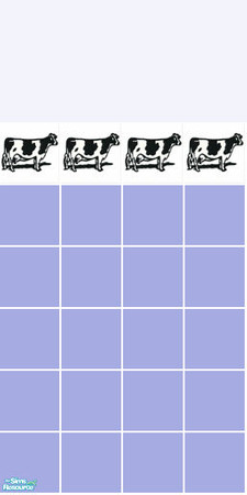 Sims 2 — Moo Tile Set - Blue Wall by s00z — 