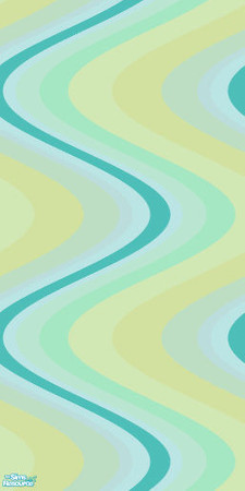 Sims 2 — Hair Wall Set - Teal by s00z — 