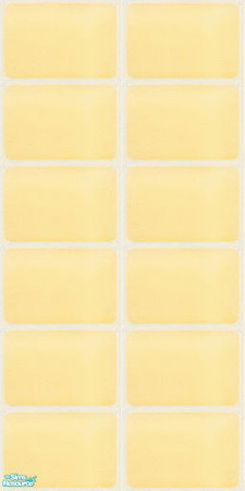 Sims 2 — NK Glass Tile Walls - Yellow by MoMama — A yellow glass tile wall.