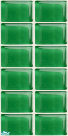 Sims 2 — NK Glass Tile Walls - Emerald  by MoMama — An Emerald glass tile wall for a shiny, dramatic look.