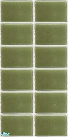 Sims 2 — NK Glass Tile Walls - Olive by MoMama — An olive glass tile wall. 