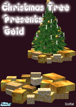 Sims 2 — ChristmasTreePresents Gold by solfal — Presents to put under my christmas tree