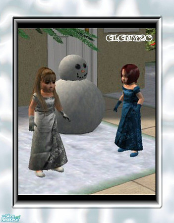 Sims 2 — Long Silk Dresses For Toddlers by clcny20 — The recolor of this remake of long silk dresses for toddler girls,